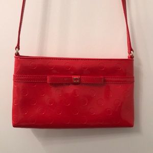 Kate Spade polka dot bow detail crossbody in red